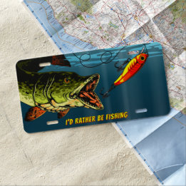 Ich würde eher Muskie Sportgeschenke fischen US Nummernschild