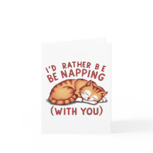 Ich würde eher Napping (mit dir) - Ingwerkatze