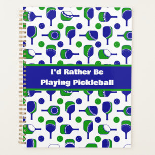 Ich würde eher Pickleball Blue Green Cutout spiele Planer