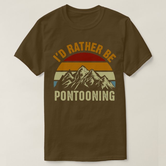 Ich würde eher Pontooning Retro Vintag T-Shirt (Design vorne)