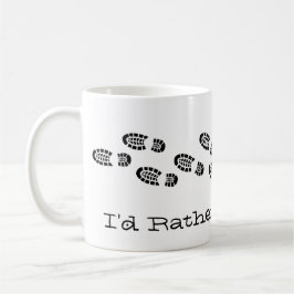 Ich würde eher Schwarz-weiß Spaß mit Wanderstiefel Kaffeetasse