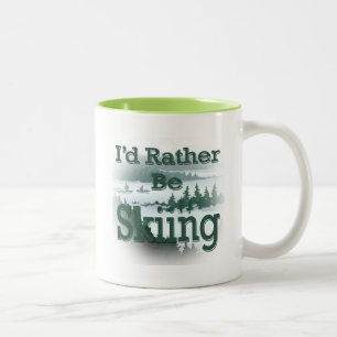 Ich würde eher Ski fahrendes Grün sein Zweifarbige Tasse