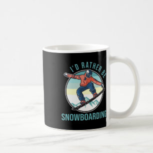 Ich würde eher Snowboarden Retro Ski Goggles Winte Kaffeetasse