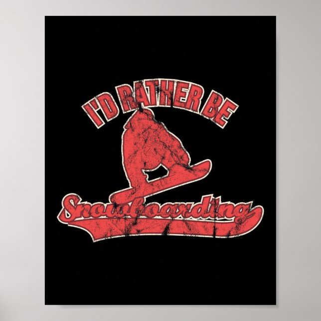 Ich würde eher Snowboarden Snowboard Poster (Vorne)