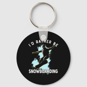 Ich würde eher Snowboarden Winter Sport Geschenk M Schlüsselanhänger