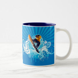 Ich würde eher Snowboarding-Tasse sein Zweifarbige Tasse