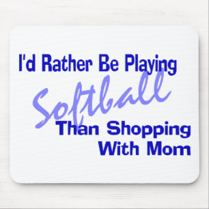 Ich würde eher Softball spielen Mousepad