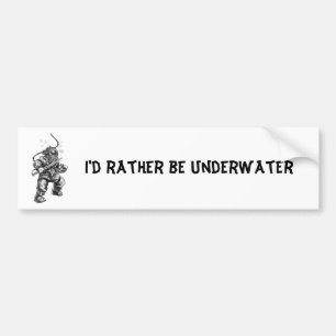 Ich würde eher Unterwasser sein Autoaufkleber