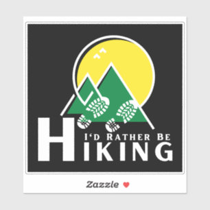 Ich würde eher wandern aufkleber