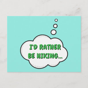 Ich würde eher wandern postkarte