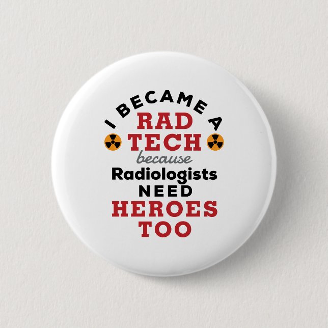 Ich wurde ein Krasser Tech Funny Radiologic Techno Button (Vorderseite)
