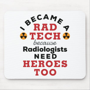 Ich wurde ein Krasser Tech Funny Radiologic Techno Mousepad