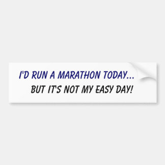 Ich würde ein Marathon… laufen lassen, aber es ist Autoaufkleber