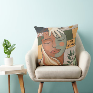 ICH WURDE ERschaffen - Boho Moderne Inspiriert Kissen