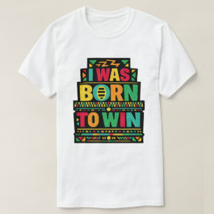Ich wurde geboren, um Retro-Zitat-Kunst zu gewinne T-Shirt