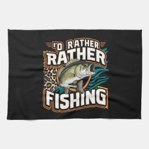 ICH WÜRDE GERADE FISCHEN GESCHIRRTUCH
