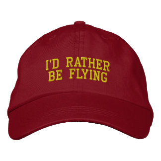 ICH WÜRDE GERADE FLIEGEN BESTICKTE BASEBALLKAPPE
