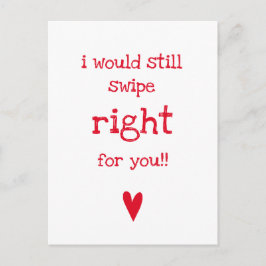 Ich würde immer noch rechts abwischen - Funny Lieb Postkarte