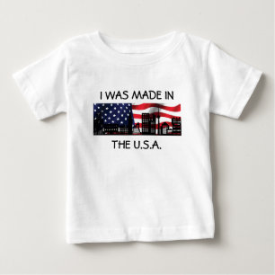 "ICH WURDE IN DEN USA GEGRÜNDET." Baby T-Shirt