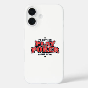 Ich würde jetzt lieber Poker spielen iPhone 16 Hülle