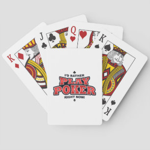 Ich würde jetzt lieber Poker spielen. Spielkarten