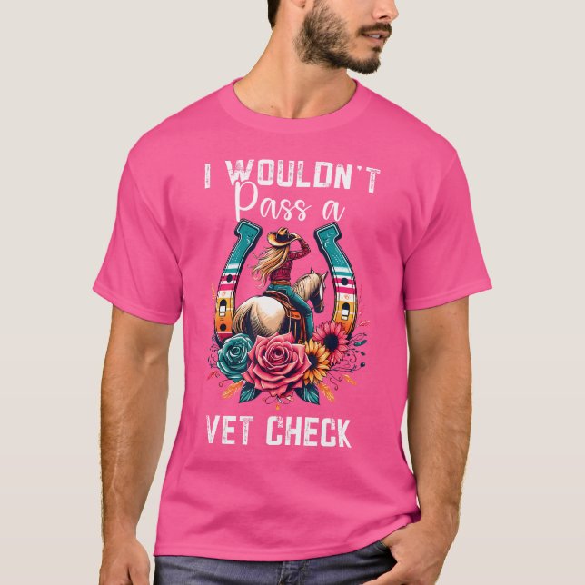 Ich würde keinen Karo mit Tierärzten passieren T-Shirt (Vorderseite)