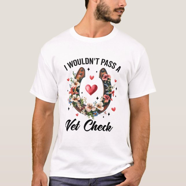 Ich würde keinen Karo mit Tierärzten überqueren T-Shirt (Vorderseite)