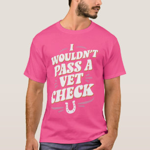 Ich würde keinen Tierarzt-Karo T-Shirt