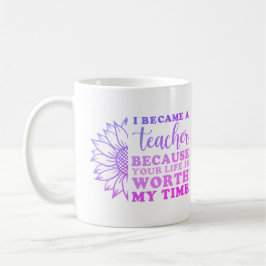 Ich wurde Lehrerin und Individuelle Name Pastel Kaffeetasse