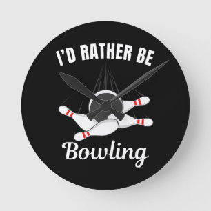 Ich würde lieber bowlen runde wanduhr