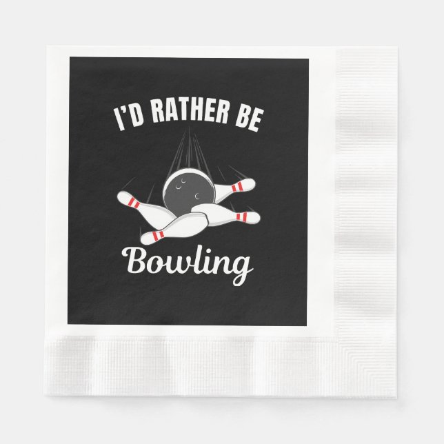 Ich würde lieber bowlen serviette (Vorderseite)