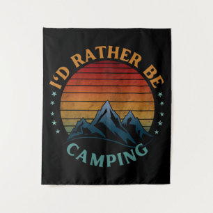 ICH WÜRDE LIEBER CAMPEN WANDTEPPICH
