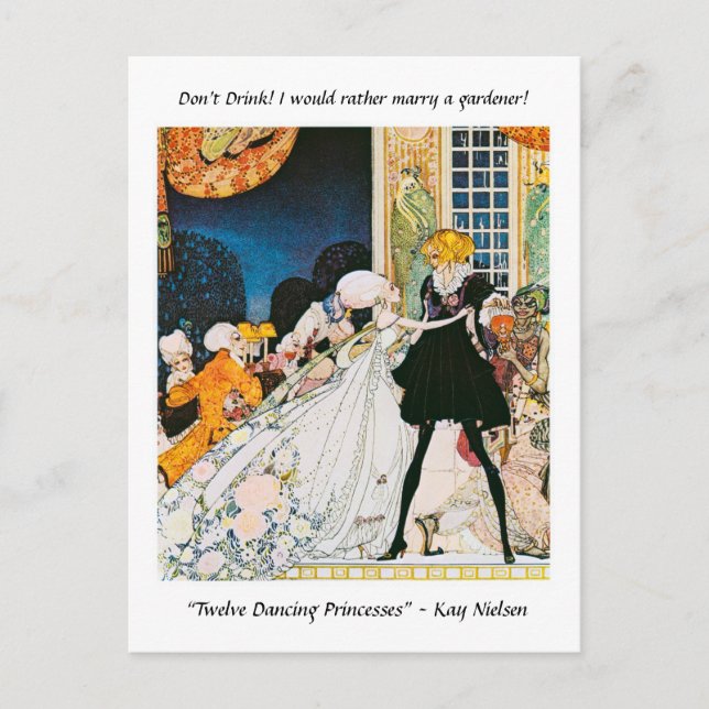 Ich würde lieber einen Gärtner heiraten! Kay Niels Postkarte (Vorderseite)