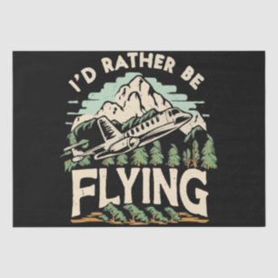 Ich würde lieber fliegen. Flugzeug Seidenpapier
