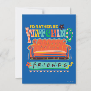 Ich würde lieber FRIENDS™ Vibrant Grapic schauen Mitteilungskarte