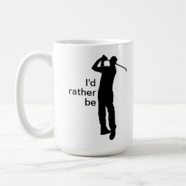 Ich würde lieber Golf spielen Kaffeetasse