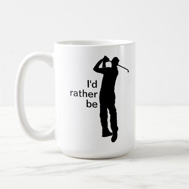 Ich würde lieber Golf spielen Kaffeetasse (Links)