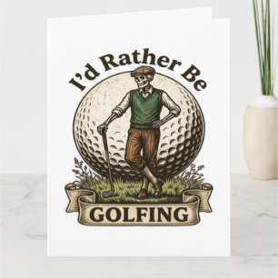 Ich würde lieber Golf spielen  Karte