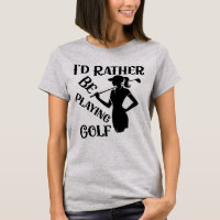 Ich würde lieber Golf spielen, lustige Frauen