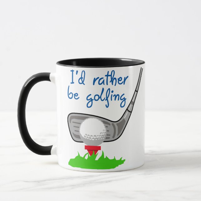 Ich würde lieber Golf spielen Tasse (Links)