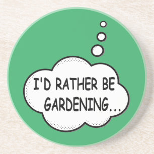 Ich würde lieber grün garten getränkeuntersetzer