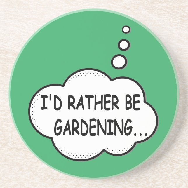 Ich würde lieber grün garten getränkeuntersetzer (Vorne)