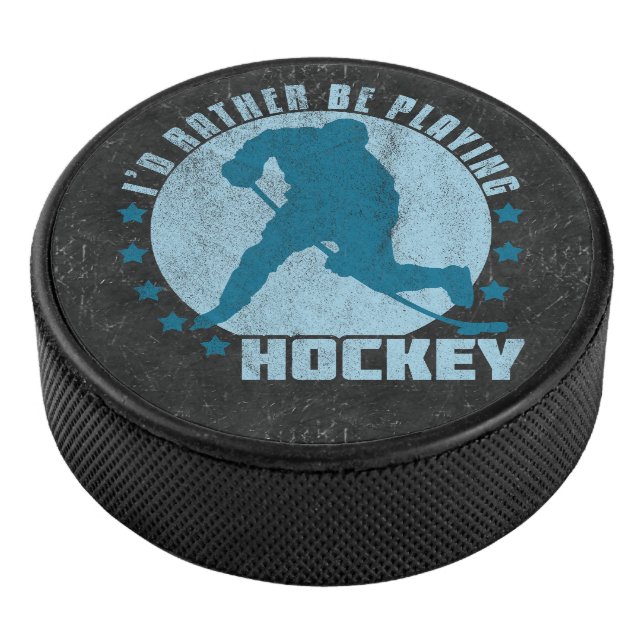 Ich würde lieber Hockeypuck spielen Eishockey Puck (3/4)