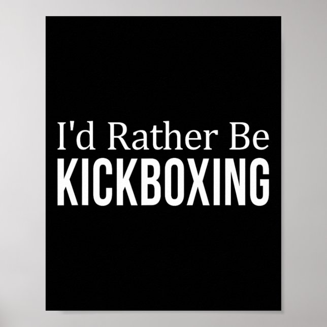 Ich würde lieber Kickboxen -  Poster (Vorne)
