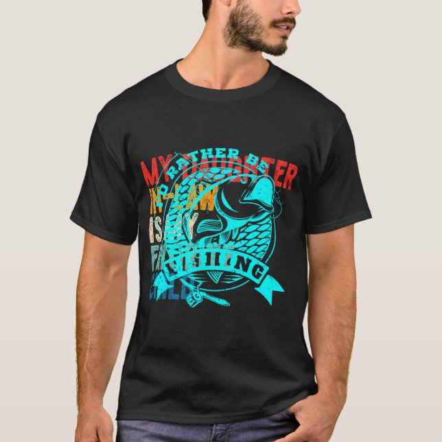 Ich würde lieber lange Schläfchen fischen Funny Gi T-Shirt (Vorderseite)