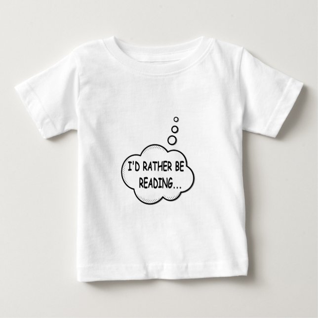 Ich würde lieber lesen baby t-shirt (Vorderseite)