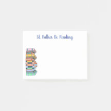 Ich würde lieber lesen - Stapel von Büchern