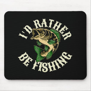 Ich würde lieber lustig angeln mousepad