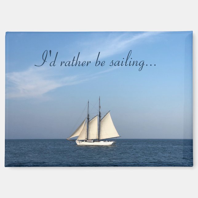 Ich würde lieber Magnet segeln (Vorderseite)
