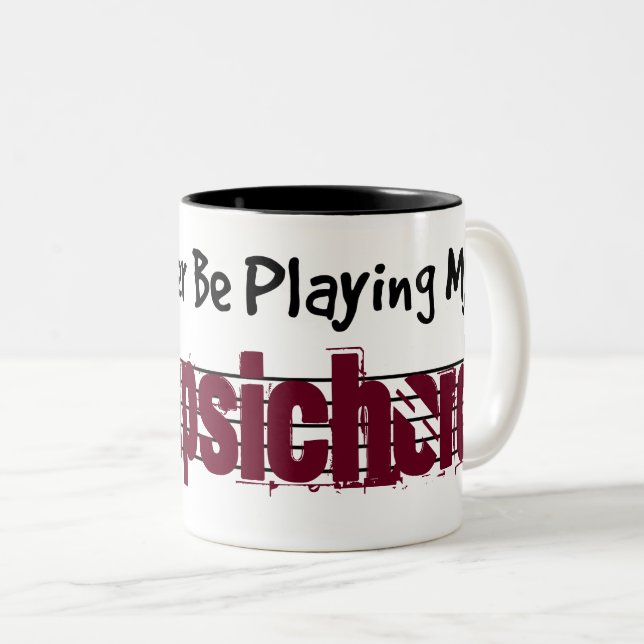 Ich würde lieber mein Cembalo spielen Zweifarbige Tasse (VorderseiteRechts)